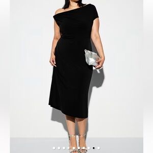 Old Navy One Shoulder Black Dress
